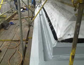 fibreglass lined stone guttering